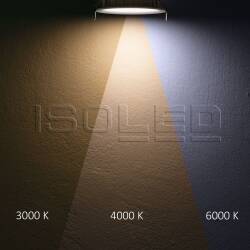 ISOLED Downlight Reflektor 9W 60° 150lm/W UGR<19 ColorSwitch 3000K 4000K 6000K dimmbar EEK C [A-G]