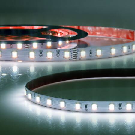 ISOLED SIL RGB+WW+KW CCT Flexband 48V DC 17W IP20 5in1 Chip 10m Rolle 60 LED/m EEK F [A-G]