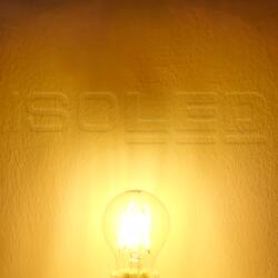 ISOLED E27 LED Birne A60 4W klar 840lm warmweiß...