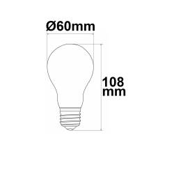 ISOLED E27 LED Birne A60 4W klar 840lm warmweiß 3000K EEK A [A-G]
