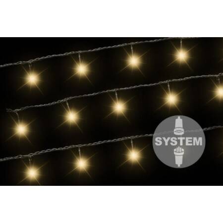 LED Lichterkette 40fach 3m warmweiß mit System erweiterbar diLED