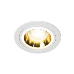 Kanlux Einbaurahmen Downlight FELINE DSO G/W gold weiß mit Lichtring für Fassung GU10 Gx5,3 IP20