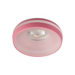 Kanlux Einbaustrahler mit Lichtring Downlight ELICEO tief 68mm pink pastell