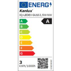 Kanlux 2,5W Led Leuchtmittel IQ-LEDEX GU10 neutralweiß 4000K 450lm 100° EEK A [A-G]
