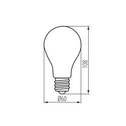 Kanlux 4W Led Leuchtmittel IQ-LED EX A60 E27 warmweiß 2700K 840lm EEK A [A-G]