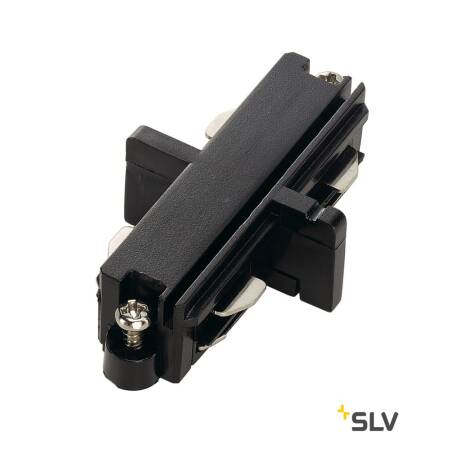 Längsverbinder für SLV 1 Phasen Aufbauschienen schwarz