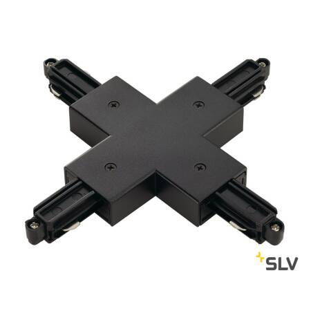X-Verbinder SLV 1 Phasen Aufbauschienen Kreuzverbinder schwarz