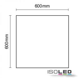 Rahmenloses LED Panel 50W 3900lm warmweiß 60x60cm Netzteil dimmbar EEK E [A-G]