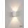 LED Wandleuchte QUAD 2 XL 6,4W 580lm warmweiß Alu Gehäuse weiß EEK F [A-G]