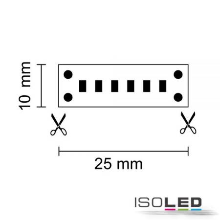 LED Streifen 5m 4000K 50W 24V DC Linear Flexband 1000lm/m CRI>93  EEK F [A-G]