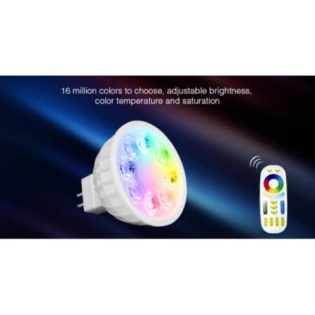 4W LED Strahler RGB-CCT GU5.3 12V 280lm fernbedienbar RGB-dual EEK F ,  16,20 €
