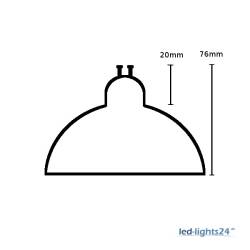 12W LED Leuchtmittel BIOLEDEX ES111 GU10 230V warmweiß 800lm EEK G [A-G]