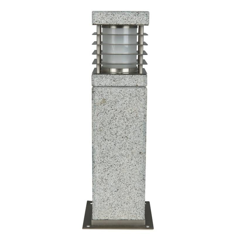 E27 € IP44, Leuchtmittel LA Granit Heitronic 190,30 MER 40cm Sockelleuchte für