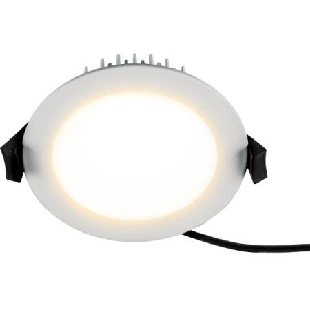 LED Einbaustrahler rund mit einstellbarer Lichtfarbe IP54 nickel oder weiß