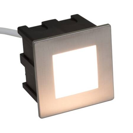 LED Einbauleuchte EDGE Outdoor warmweiß Edelstahl IP65 mit austauschbaren Abdeckungen