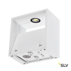 LED Wandleuchte SLV LOGS WALL 8W warmweiß Alu Gehäuse weiß EEK D [A-G]