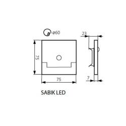 LED Treppenlicht SABIK warmweiß 0,8W 13lm 12V DC inklusive PIR Sensor