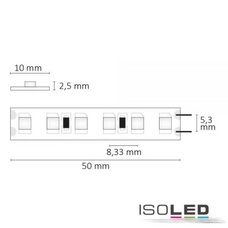 LED Flexband HEQ825 Classic 24V DC 15W/m warmweiß 2500K 1400lm/m CRI85 5m EEK F [A-G]