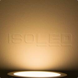 LED Downlight ultra flach silber 18W warmweiß 1380lm IP42 EEK F [A-G]