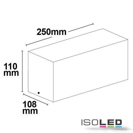 LED Wandleuchte BOX-II weiß Sockel E27 IP54