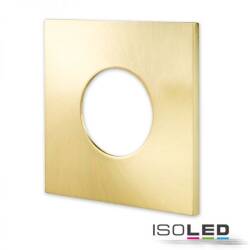 Cover Aluminium eckig gold gebürstet für Einbaustrahler Sys-68