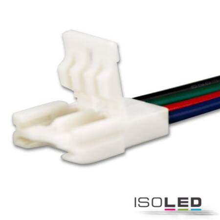 Flexband Slim Clip Anschlusskabel 4-polig RGB Breite 10mm mit 200mm Kabel