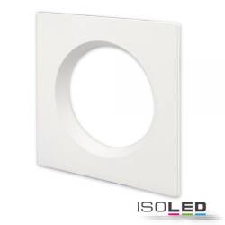 Cover Aluminium quadratisch rückversetzt weiß für Einbaustrahler Sys-90
