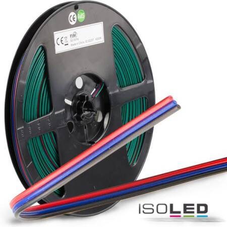 Kabel für LED Flexband RGB 3-polig AWG18 Farbkennzeichnung 3x0,75mm² 10m Rolle