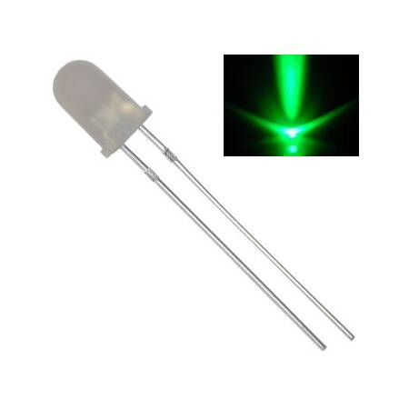50 Stück - LED diffus grün 5mm 15000mcd ultrahell 30°