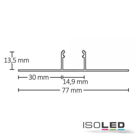 LED Trockenbau T-Profil 14 200cm