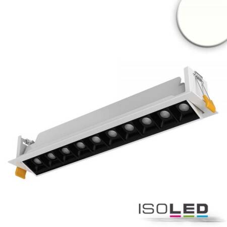 LED Einbauleuchte Raster Line weiß/schwarz, 20W, neutralweiß, schwenkbar EEK G [A-G]