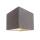 Beton Wandaufbauleuchte Deko-Light Cube für G9 230V AC Leuchtmittel - dunkelgrau