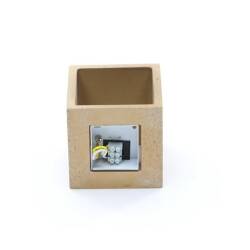 Beton Wandaufbauleuchte Deko-Light Cube für G9 230V AC Leuchtmittel - beige