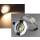 LED Einbaustrahler COB-7 warmweiß rund 7W 450lm 90°  chrom EEK G [A-G]