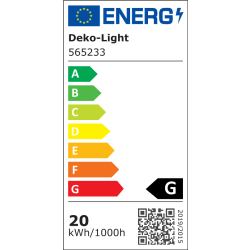 Deko-Light Deckeneinbauleuchte LED Panel Round III 20 weiß 700mA 20W warmweiß 1980lm IP20 EEK G [A-G]