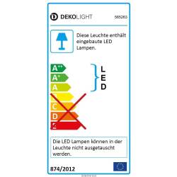 Deko-Light LED Deckeneinbauleuchte COB 68 rund flach weiß 350mA 5W warmweiß 490lm IP20 EEK G [A-G]