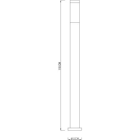 Stehleuchte 110cm Deko-Light NOVA 1x E27 230V Standleuchte IP33