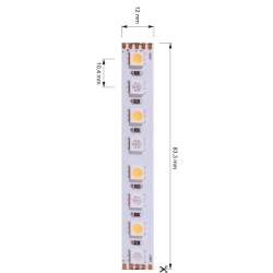 LED Strip 5m RGB-W 3000K 65W 24V DC Ra>90 Deko-Light EEK G [A-G]