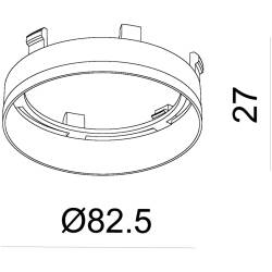Zubehör: Reflektor Ring Weiß für Serie Nihal, Höhe: 27mm